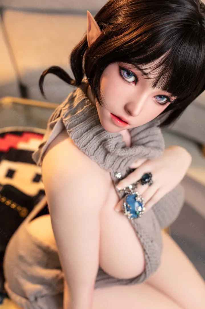 155cm (5ft1) G-Cup Movable Jaw Silicone Head + TPE Body Hybrid Sex Doll Kaliya, Head #N/A
